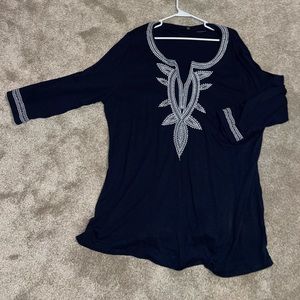 Talbots navy tunic